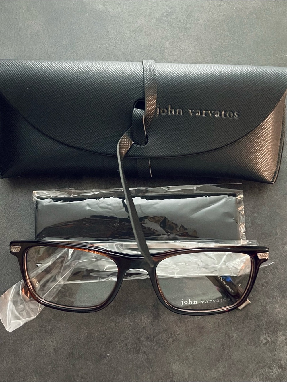 John varvatos glasses v412 brown